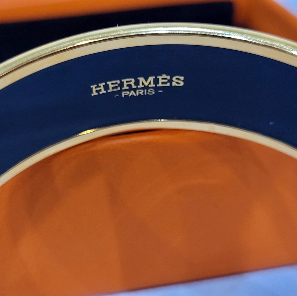 HERMES Bracelet, Caleche Enamel, NEW 62mm - Picture 5 of 9